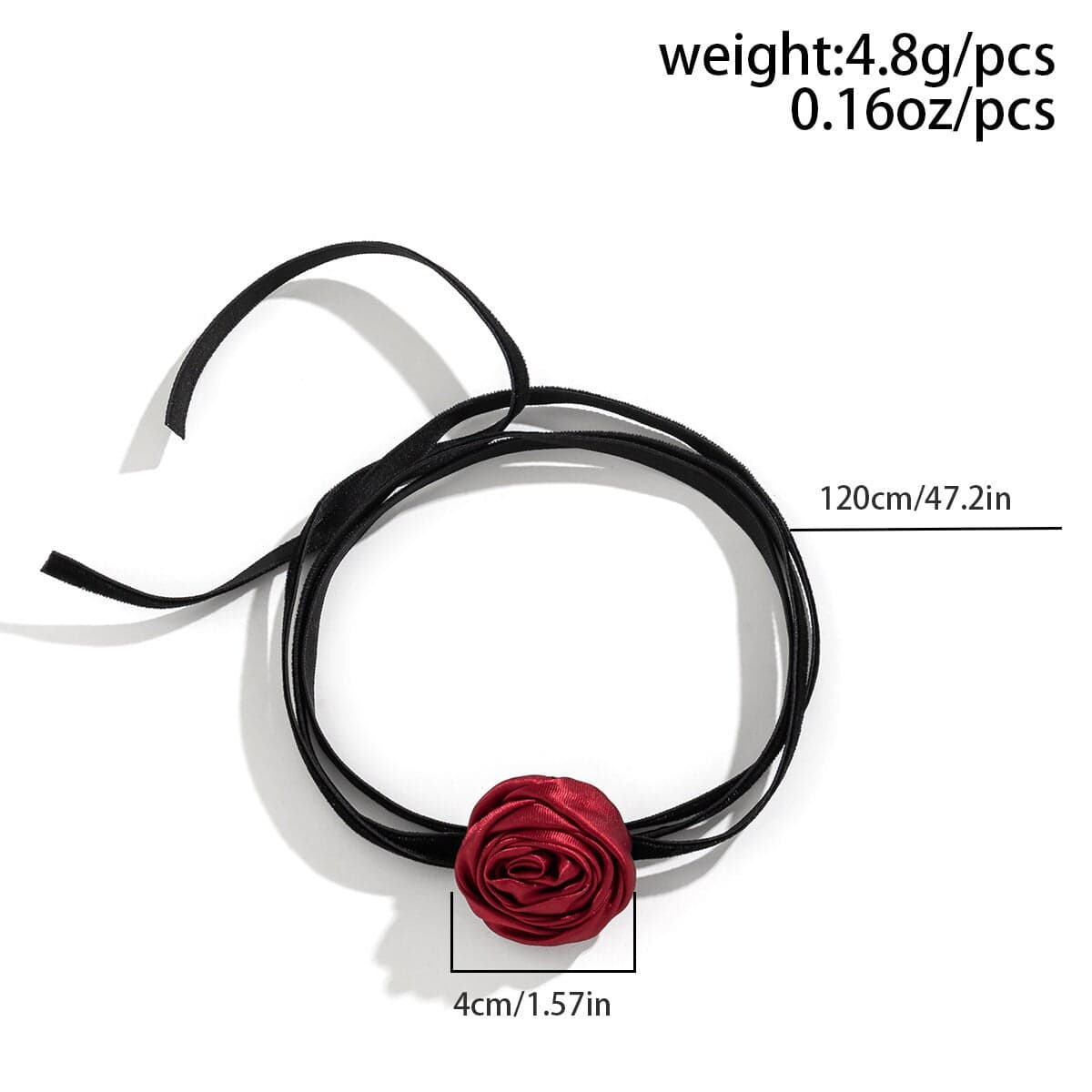Chic Satin Flower Velvet Collar Choker